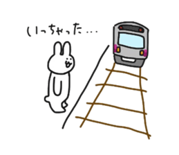 Rabbit like train sticker #9336307