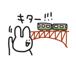 Rabbit like train sticker #9336308