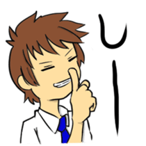 Stickers of girl and boy sticker #9336380