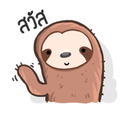 Happy Lazy Sloth sticker #9337008