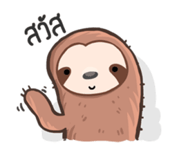 Happy Lazy Sloth sticker #9337008