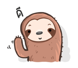 Happy Lazy Sloth sticker #9337009