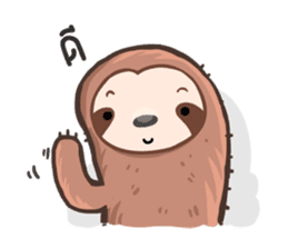 Happy Lazy Sloth sticker #9337009