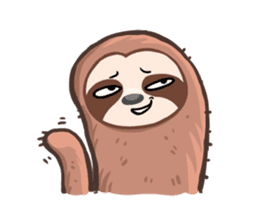 Happy Lazy Sloth sticker #9337015