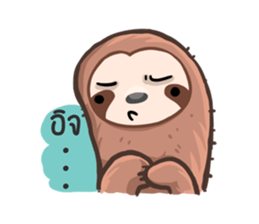 Happy Lazy Sloth sticker #9337016