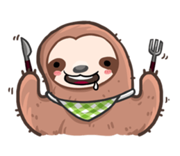 Happy Lazy Sloth sticker #9337018