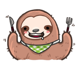 Happy Lazy Sloth sticker #9337018