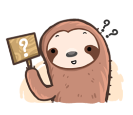 Happy Lazy Sloth sticker #9337019