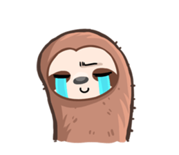 Happy Lazy Sloth sticker #9337020