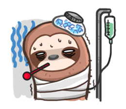 Happy Lazy Sloth sticker #9337021