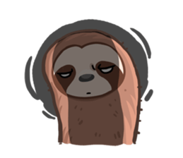 Happy Lazy Sloth sticker #9337022