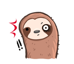 Happy Lazy Sloth sticker #9337025