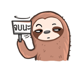 Happy Lazy Sloth sticker #9337032