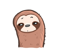 Happy Lazy Sloth sticker #9337034