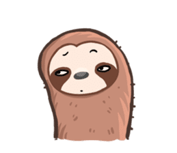 Happy Lazy Sloth sticker #9337034