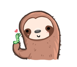 Happy Lazy Sloth sticker #9337035