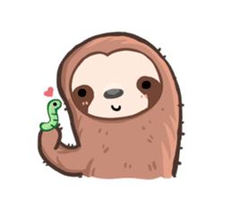 Happy Lazy Sloth sticker #9337035