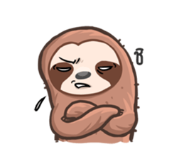 Happy Lazy Sloth sticker #9337037