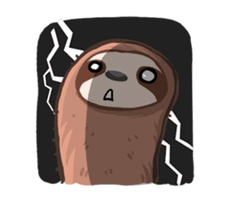 Happy Lazy Sloth sticker #9337042