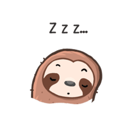 Happy Lazy Sloth sticker #9337044