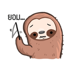 Happy Lazy Sloth sticker #9337045