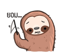Happy Lazy Sloth sticker #9337045