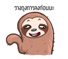 Happy Lazy Sloth sticker #9337046