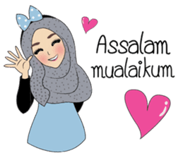 Miss Dua Hijabi cutie girl Eng.Version sticker #9337168