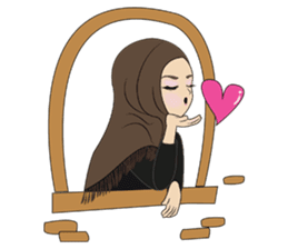 Miss Dua Hijabi cutie girl Eng.Version sticker #9337169