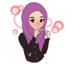 Miss Dua Hijabi cutie girl Eng.Version sticker #9337171