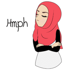 Miss Dua Hijabi cutie girl Eng.Version sticker #9337172
