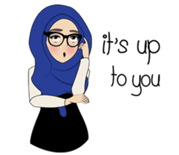 Miss Dua Hijabi cutie girl Eng.Version sticker #9337174