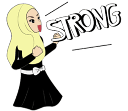 Miss Dua Hijabi cutie girl Eng.Version sticker #9337175