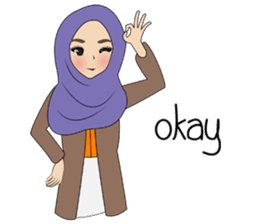 Miss Dua Hijabi cutie girl Eng.Version sticker #9337181