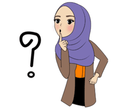 Miss Dua Hijabi cutie girl Eng.Version sticker #9337182