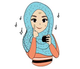 Miss Dua Hijabi cutie girl Eng.Version sticker #9337193