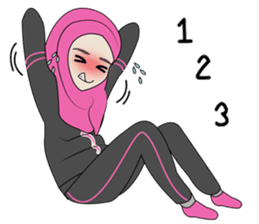 Miss Dua Hijabi cutie girl Eng.Version sticker #9337195