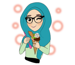 Miss Dua Hijabi cutie girl Eng.Version sticker #9337197