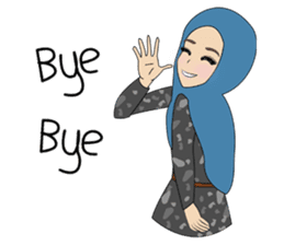 Miss Dua Hijabi cutie girl Eng.Version sticker #9337207