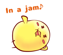 Hiyoko Heroes "yellow"English sticker #9337332