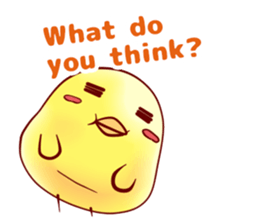 Hiyoko Heroes "yellow"English sticker #9337336