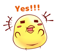 Hiyoko Heroes "yellow"English sticker #9337339