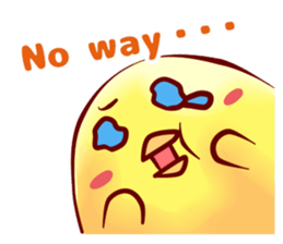 Hiyoko Heroes "yellow"English sticker #9337341