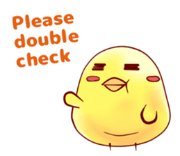 Hiyoko Heroes "yellow"English sticker #9337342