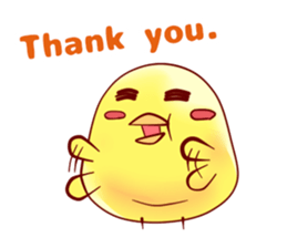 Hiyoko Heroes "yellow"English sticker #9337343