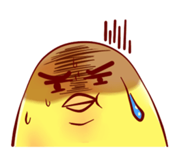 Hiyoko Heroes "yellow"English sticker #9337345