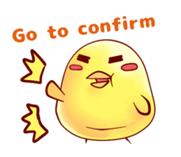 Hiyoko Heroes "yellow"English sticker #9337347