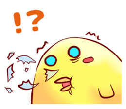 Hiyoko Heroes "yellow"English sticker #9337349