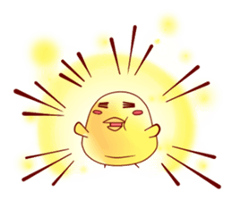 Hiyoko Heroes "yellow"English sticker #9337352