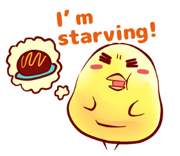 Hiyoko Heroes "yellow"English sticker #9337355